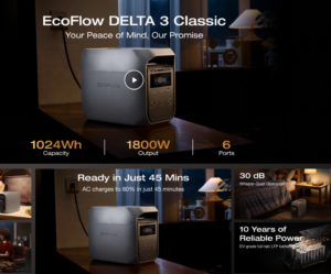 EF ECOFLOW DELTA 3 Classic Review 2026: Specs, Safety & Customer Reviews