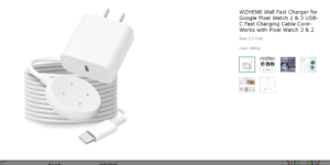 WZHENB Wall Fast Charger for Google Pixel Watch 2 & 3 Review: Exposed!, Claims And Specification